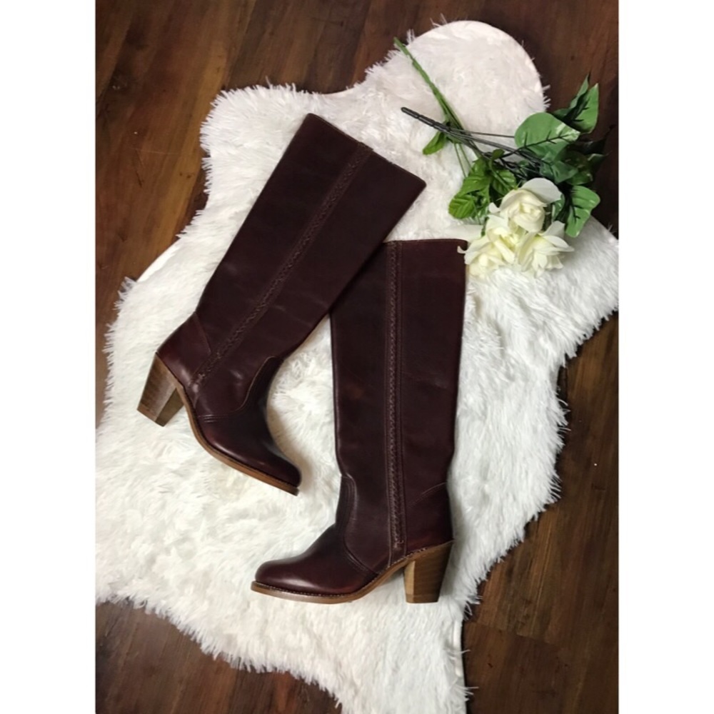 Vintage Braided leather Dexter riding boots NWOT